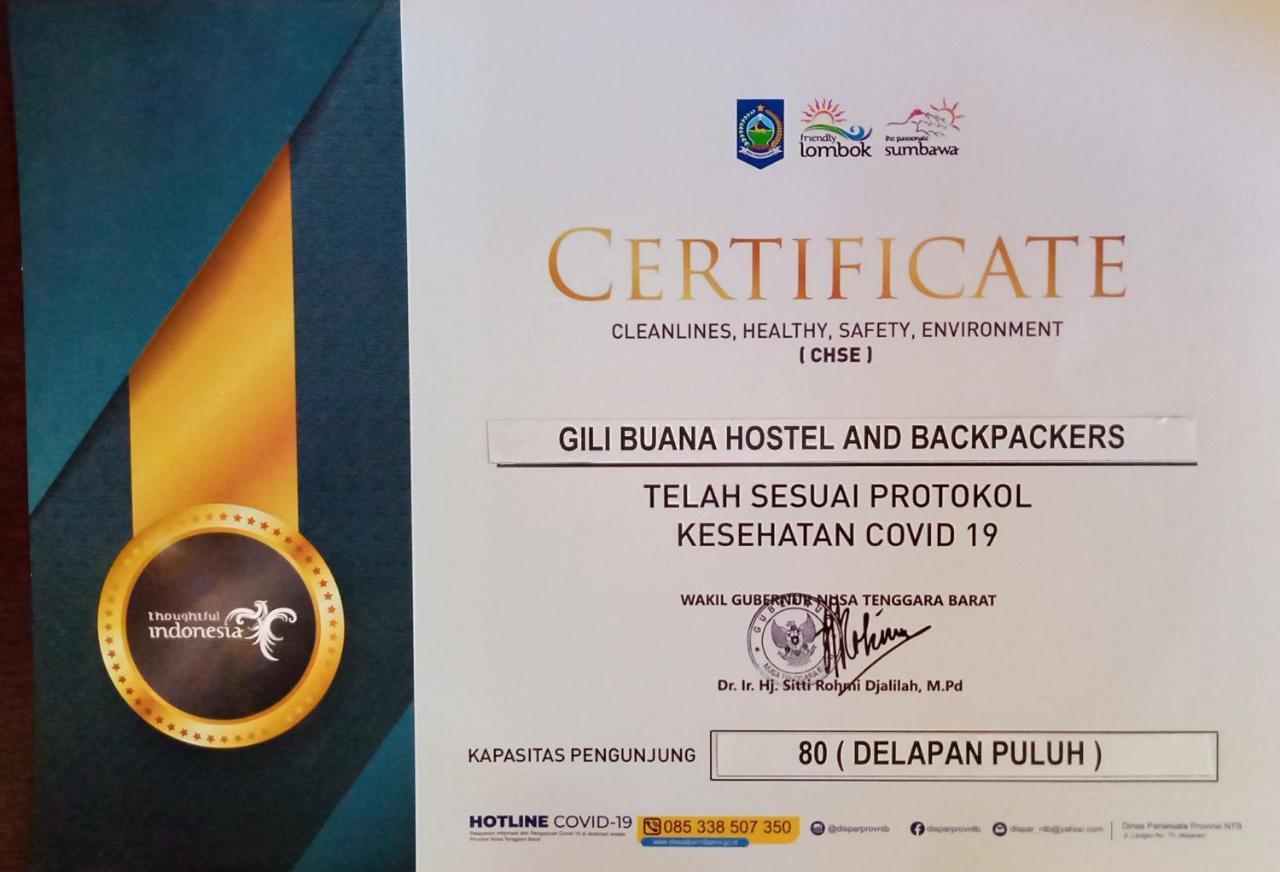 Хостел Gili Buana Гили-Эйр Экстерьер фото